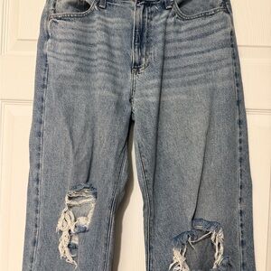 Universal Thread Light Blue Distressed Boyfriend Jeans